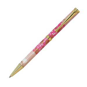 F-STYLE 美濃和紙 Mimo Washi Pen ボールペン TM1600 うさぎ市松 桃色 即日