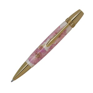 F-STYLE Flower Pen 押花 ボールペン TFB2021 八重桜 桃色 即日 送料無料