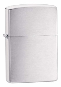 Zippo ジッポライター Brushed Chrome ブラッシュドクローム No.200 メール便可