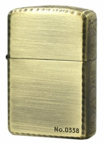 Zippo ジッポライター 3ER-SKULL (A）Antique Brass