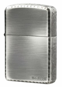 Zippo ジッポライター 3ER-SKULL (B）Antique Silver