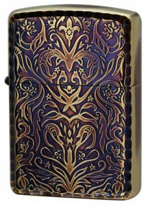 Zippo ジッポライター Antique Floral （A）アンティークBr