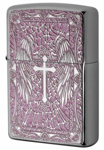 Zippo ジッポライター 200 Flat Bottom Metal Paint Plate 2MPP-Cross PK メール便可