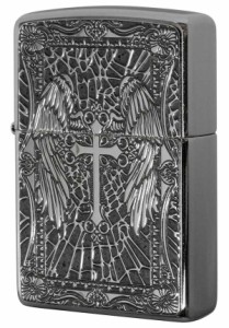 Zippo ジッポライター 200 Flat Bottom Metal Paint Plate 2MPP-Cross GY メール便可