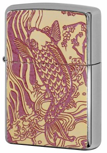 Zippo ジッポライター 200 Flat Bottom Metal Paint Plate 2MPP-Carp PK GP メール便可