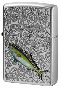 Zippo ジッポライター Vintage Cloisonne fish metal Salt Water Fish ヴィンテージ 七宝メタル AN-ブリ メール便可