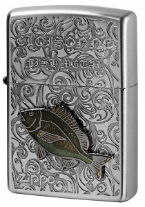 Zippo ジッポライター Vintage Cloisonne fish metal Salt Water Fish ヴィンテージ 七宝メタル AN-クロダイ メール便可