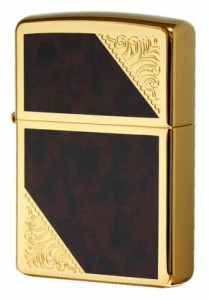 Zippo ジッポライター ベネチアンデザイン アラベスク 唐草 両面加工 ブラウンマーブル Venetian Design 2GW-BM プレゼント 贈り物 男性 