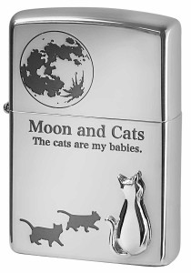 Zippo ジッポライター CAT Series キャットシリーズ Moon and Cats 月と猫 2SIM-MOONCAT メール便可