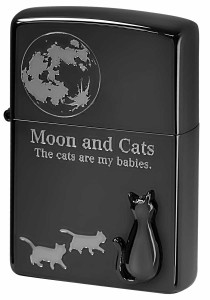 Zippo ジッポライター CAT Series キャットシリーズ Moon and Cats 月と猫 2BKSM-MOONCAT メール便可