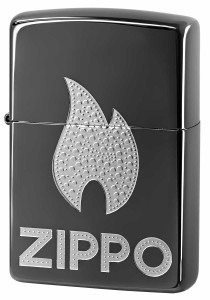 Zippo ジッポライター ZIPPO LOGO Flame Silver 2BKS-Z メール便可