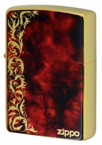 Zippo ジッポライター Marble Arabesque レッドマーブル アラベスク 金メッキ 2G-REDARZ