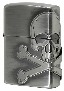 Zippo ジッポライター SKULL Metal Nickel Atique Finish スカルメタル ニッケル古美 2NI-SKULL