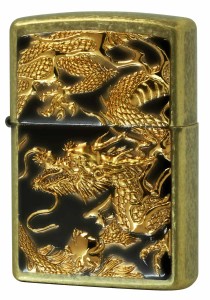 Zippo ジッポライター 龍 ドラゴン 立体電鋳板 クロームバレル 3D DRAGON  Z3D-DR NI プレゼント 贈り物 男性 かっこいい