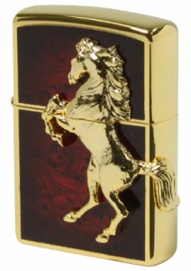 Zippo ジッポライター ウィニングウィニー　ゴールドプレート ディープレッド