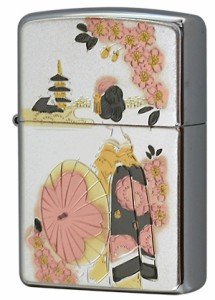 Zippo ジッポライター 電鋳板 舞妓 メール便可