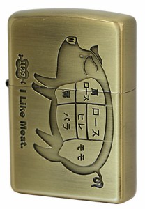 Zippo ジッポライター アイ ライク ミート ブタ BS メール便可