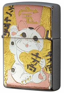 Zippo ジッポライター 電鋳板 招き猫 メール便可