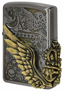 Zippo ジッポライター Fortune Head フォーチュンヘッド コンビネーション古美 Ni＆BS