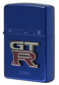 Zippo ジッポライター 日産 NISSAN BNR34 SKYLINE ENBLEM スカイラインエンブレム ブルー BL GT-R