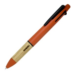 三菱鉛筆 UNI ジェットストリーム 4&1 Karimoku カリモク サンセットオレンジ 多機能ペン MSXE5-KF-05.4 メール便可 即日 名入れ可