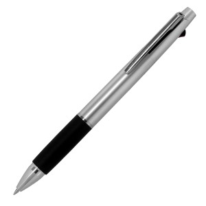 三菱鉛筆 UNI ジェットストリーム SXE3-800-07 シルバー 黒 赤 青 3色ボールペン 3SXE380007.26 メール便可 即日 名入れ可