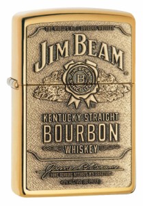 Zippo ジッポライター Jim Beam Brass Emblem 254BJB.929