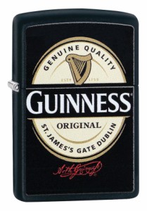 Zippo ジッポライター ギネスビール 酒 ロゴ Guinness Beer Logo ブラックマット 29755 プレゼント 贈り物 男性 女性 かっこいい USAモデ