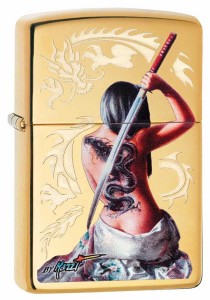 Zippo ジッポライター Claudio Mazzi Women Sword Dragon 29668