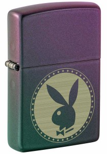 Zippo ジッポライター PLAYBOY Iridescent ロゴデザイン 48380 メール便可