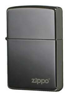 Zippo ジッポライター Black Ice ブラックアイス　ロゴ 150ZL メール便可