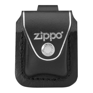 Zippo ジッポライター レザーケース ループ ブラック LPLBK