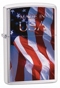 Zippo ジッポライター Made in USA Flag 24797 メール便可