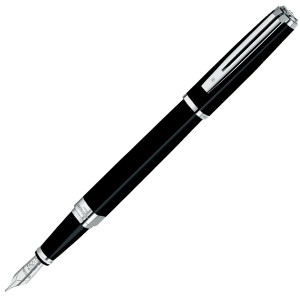 お取り寄せ ウォーターマン WATERMAN エクセプション スリム ブラック ラッカー ST 万年筆 名入れ可 送料無料