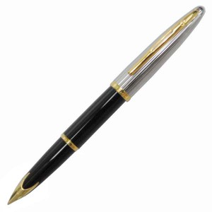 お取り寄せ ウォーターマン WATERMAN カレン・デラックス ブラック&シルバーGT 万年筆 送料無料