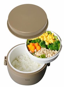 シービージャパン(CB JAPAN) 保温弁当箱 [ご飯容器 460ml][おかず容器 405ml] ベージュ ステンレス 真空断熱 ランチジャ