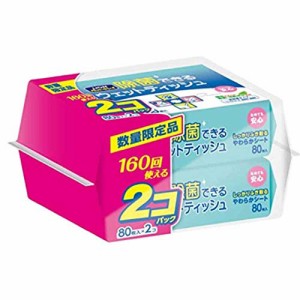 ライオン (LION) ペットキレイ 除菌できるウェットティッシュ ペット用 80枚入×2個 (まとめ買い)