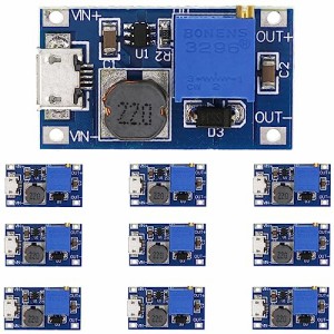 MT3608 降圧コンバータ ブーストステップアップ 昇圧型 高効率ステップダウン回路基板 10個セット DC-DC 昇圧電源モジュール 2A