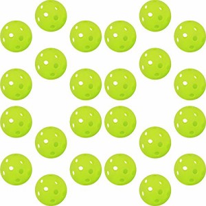 GP (ジーピー) 野球 バッティング トレーニングボール 穴あきボール トスバッティング練習 軽量PE素材 ライトグリーン [42mm][24