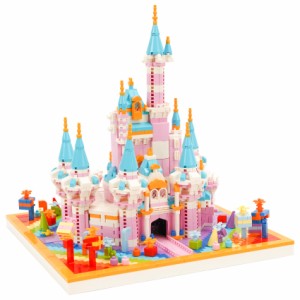 LULUFUN ブロック 魔法の城 虹の城 氷の城 おもちゃ 立体パズル お城 ミニブロック 宮殿 組立 子供 大人 祝い 新年  誕生日 クリ