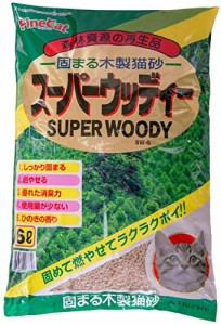 常陸化工 固まる木製猫砂 スーパーウッディー 6L