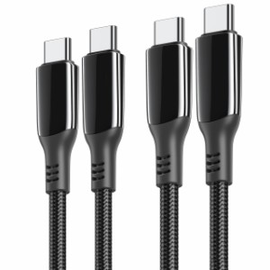 MINSLIS USB Type C ケーブル 100W/5A PD対応2本セット急速充電 ナイロン編み タイプcケーブル iPhone 15/