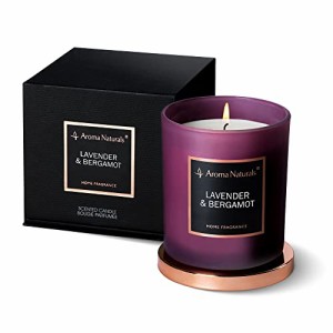 アロマキャンドル 大豆ワックスキャンドル 35時間ジャーキャンドル プレゼント (Lavender & Bergamot)