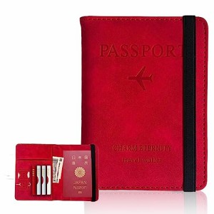 [Vetntihose] パスポートケース スキミング防止 パスポートカバー パスポート カードケース 多機能収納ポケット付き 国内海外旅行用品