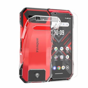 液晶ガラスフィルム1枚付き Mutucu Kyocera TORQUE G06 KYG03ソフトケース au TORQUE G06 透明ソフトカ