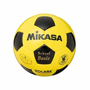 ミカサ(MIKASA) サッカーボール 5号 日本サッカー協会 検定球 (一般・大学・高生・中学生用) イエロー/ブラック 手縫いボール SVC