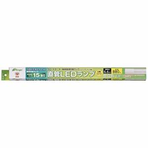 オーム電機 直管LEDランプ 15形相当 G13 昼白色 グロースタータ器具専用 片側給電仕様 LDF15SS・N/6/8 06-0913 OH