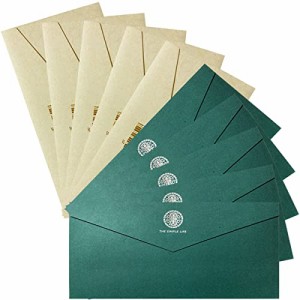 封筒 レターセット 2色/16枚セット 洋封筒 封筒 グリーン おしゃれ 洋封筒 緑 封筒 郵便番号枠なし メッセージカード/ポストカード/挨拶