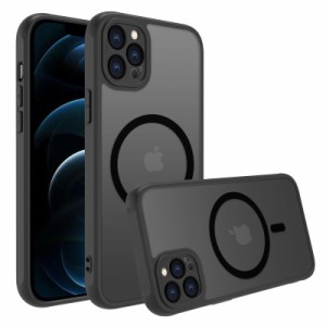 iphone 12 pro ケース iphone12 proケース iphone 12proケース スマホカバー マット半透明 マグネット搭載