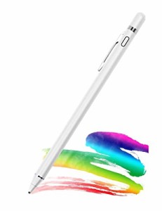 タッチペン 極細 スタイラスペン スマートフォン iPad iPhone IOS Android用 タッチペン 静電容量式 ツムツム USB充電